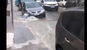 Nice : De fortes pluies ont frappé la Côte d'Azur (vidéo)