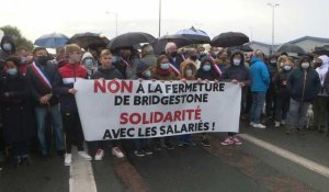 Bridgestone Béthune: marche contre la fermeture annoncée du site