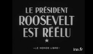 Le président Franklin Roosevelt  est réélu
