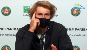 Roland-Garros 2020 - Alexander Zverev : Je suis malade, j'ai du mal à respirer, j'ai eu de la fièvre, je n'aurais pas dû jouer"