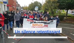 Un silence retentissant à la marche des Bridgestone à Béthune
