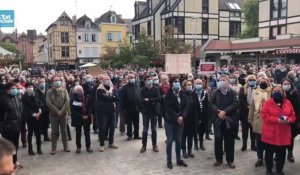 Près d'un millier de manifestants à Troyes après l'assassinat de Samuel Paty 