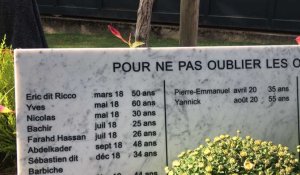 Angers. Inauguration de la stèle des morts de la rue de 2009 à 2017