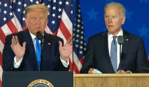 Etats-Unis: Trump et Biden au coude-à-coude, l'élection plus indécise que jamais
