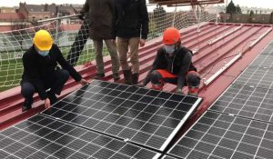 A La Madeleine, installation de panneaux photovoltaïques dans le cadre d'un programme d'autoconsommation collective