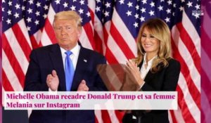 Michelle Obama recadre Donald Trump et sa femme Melania sur Instagram