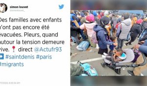 Saint-Denis: évacuation d'un important campement de migrants