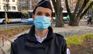 La capitaine de police Sandra Bernard fait le point sur les opérations de contrôle de la police en Haute-Savoie sur le deuxième confinement
