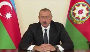 Karabakh: le président azerbaïdjanais Ilham Aliev affirme que l'Arménie a "violé" le cessez-le-feu