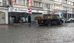 Les fortes précipitations entraînent des inondations à Boulogne-sur-Mer