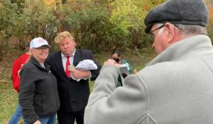 USA: des partisans de Trump font la queue avant un meeting dans l'Ohio