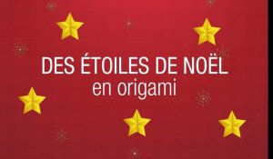Tuto de Noël : des étoiles en origami pour décorer le sapin
