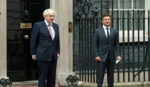 Le président ukrainien arrive à Downing Street pour une rencontre avec Boris Johnson