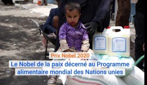 Le prix Nobel de la paix est décerné au Programme alimentaire mondial des Nations unies 
