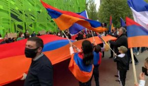 Les Arméniens en Europe manifestent leur solidarité au Haut-Karabakh