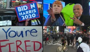 "T'es viré": Les New Yorkais célèbrent la victoire de Biden et la fin de l'ère Trump