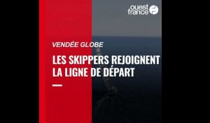 Vendée Globe 2020 : les skippers rejoignent la ligne de départ devant les Sables d’Olonne
