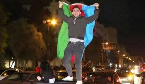 Nagorny Karabakh: célébrations à Bakou après l'accord de fin des hostilités