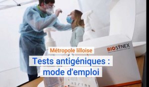 Métropole lilloise : tests antigéniques, mode d'emploi