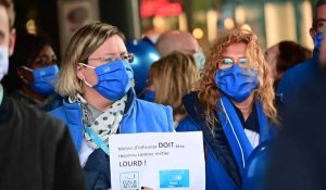 Coronavirus: protestation du personnel soignant contre la délégation d'actes infirmiers (CHIREC)