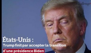 États-Unis : Trump finit par accepter la transition d’une présidence Biden