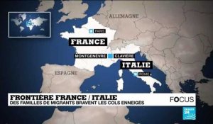 Frontière franco-italienne : des familles de migrants bravent les cols enneigés