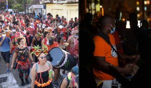 Des Martiniquais et Guadeloupéens fêtent mardi gras, malgré l’interdiction de défiler