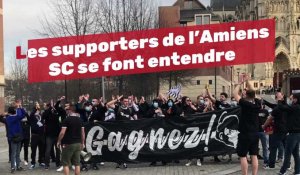 Les supporters de l’Amiens SC se font entendre
