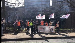 Manifestation anti-5G à Bruxelles