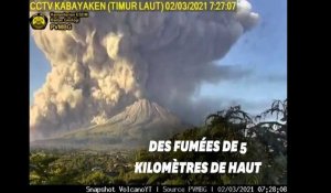Ce timelapse montre treize projections volcaniques filmées en trois heures en Indonésie