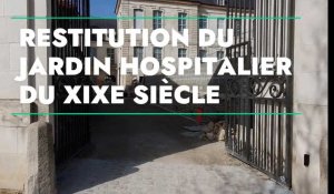 Restitution du  jardin hospitalier du XIXe siècle