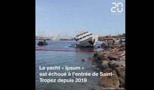 Saint-Tropez: L'épave de l’«Ipsum», un yacht échoué, va être démantelée