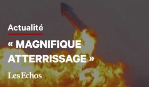 La fusée Starship explose juste après son atterrissage 