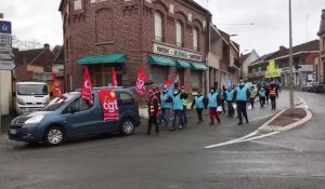 Grève chez Place mobilité : operation escargot à Solesmes