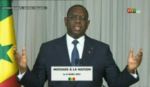 Sénégal: le président Macky Sall appelle au "calme et à la sérénité"
