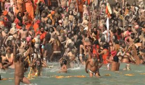 Inde: des centaines de milliers d'hindous se baignent dans le Gange pour Maha Shivratri