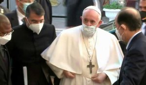 Le pape arrive à Najaf pour rencontrer le grand ayatollah chiite Sistani lors de sa deuxième journée en Irak