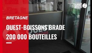 VIDÉO. Bretagne : Ouest-Boissons brade 200 000 bouteilles d'alcool et de softs
