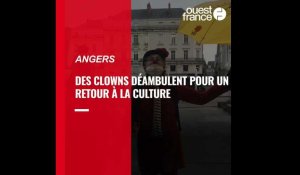 VIDÉO. Des clowns déambulent à Angers pour un retour de la culture