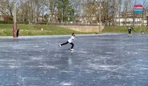 À Charleville, une patinoire improvisée sur le stade Bayard