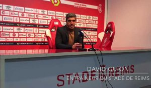 David Guion (Stade de Reims) revient sur la prestation de son gardien