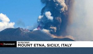 Éruption de l'Etna : des panaches de fumée à 4 000 mètres