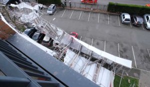 Roubaix : un échafaudage de 70 mètres de long s’effondre