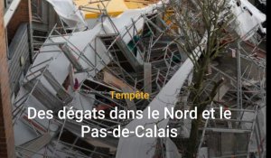 Tempête: des dégâts dans le Nord et le Pas-de-Calais