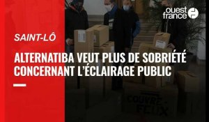 VIDEO. Action d'Alternatiba contre la pollution lumineuse à Saint-Lô