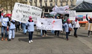 Nantes. Manifestation du personnel de l'hôpital privé du confluent