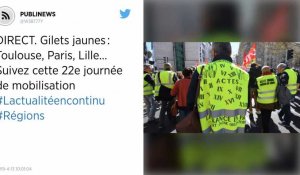 Gilets jaunes : Toulouse, Paris, Lille... Suivez cette 22e journée de mobilisation