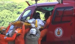 Brésil : deux immeubles s'effondrent dans une favela