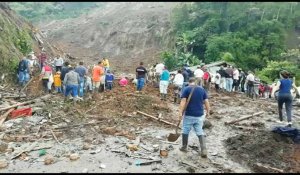 Colombie : recherche de survivants après un éboulement