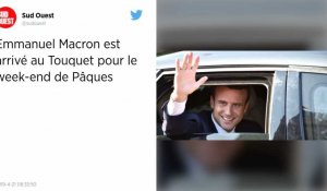 Emmanuel Macron de passage au Touquet pour le week-end de Pâques